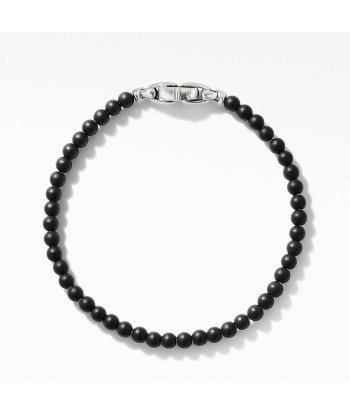 David Yurman Gents Spiritual Beads Bracelet with Black Onyx 4MM soldes