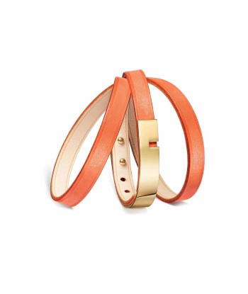 Bracelet cuir orange |  U'TURN TRIPLE 50-70% off 