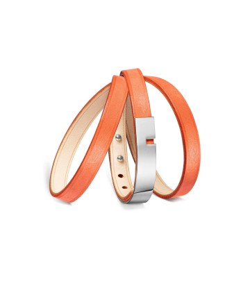 Bracelet cuir orange |  U'TURN TRIPLE 50-70% off 