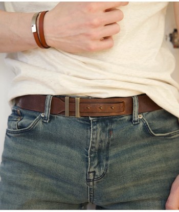 Ceinture homme marron vintage | SPARTIATE.34 de France