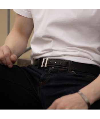 Ceinture cuir noir vieilli | SPARTIATE.34 les muscles