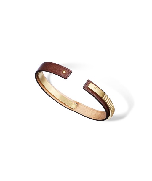 Bracelet cuir homme marron | URAEUS de technologie