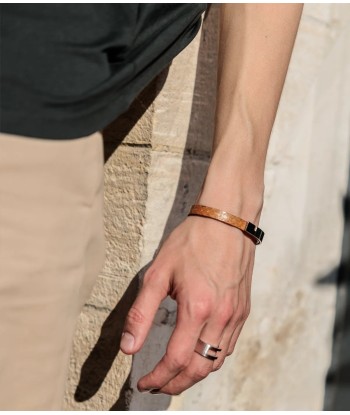 Bracelet homme argent & python | U-TURN.9 destockage