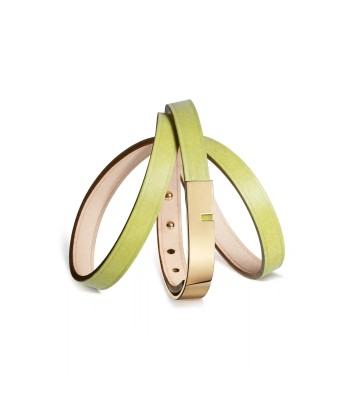 Bracelet cuir citron vert  |  U'TURN TRIPLE à prix réduit toute l'année