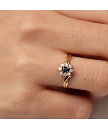 Bague marguerite pierre bleue 50% de réduction en Octobre 2024