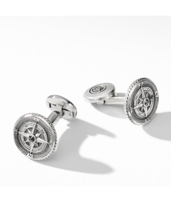 David Yurman Men's Maritime Compass Cufflinks with Center Black Diamond online