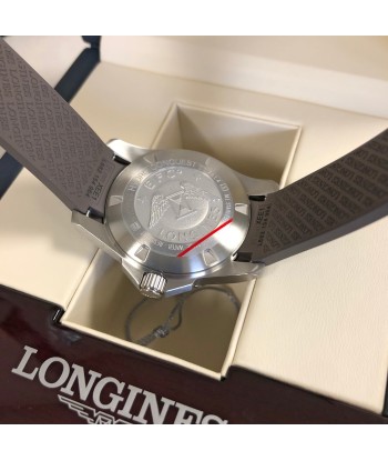 Longines Hydroconquest 41MM Automatic Ceramic Bezel Grey Steel Rubber Watch L37814769 en linge