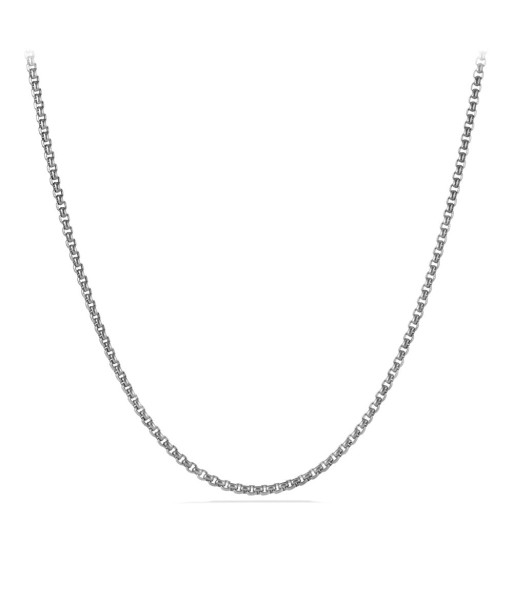 Men's Titanium Small Box Chain Necklace En savoir plus