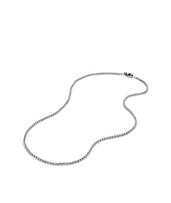 Men's Titanium Small Box Chain Necklace En savoir plus