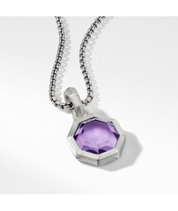 David Yurman Cable Collectibles Octagon Cut Amulet with Amethyst 50-70% off 