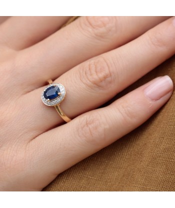 Bague vague saphir diamants ouvre sa boutique