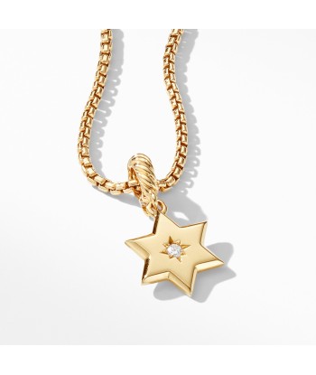 David Yurman Star of David Pendant in 18K Yellow Gold with Diamonds en ligne des produits 