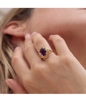 Bague à décors améthyste online