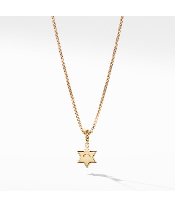 David Yurman Star of David Pendant in 18K Yellow Gold with Diamonds en ligne des produits 