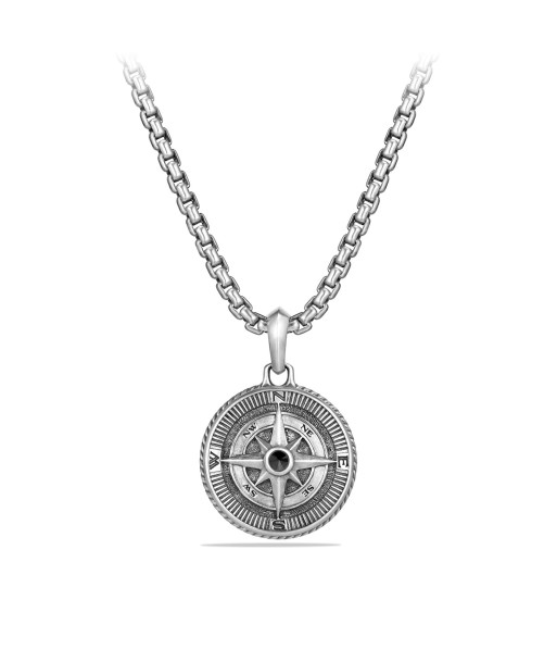 David Yurman Gents Maritime Compass Amulet with Black Diamonds pas cher chine