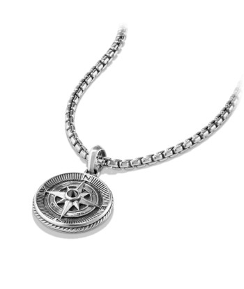 David Yurman Gents Maritime Compass Amulet with Black Diamonds pas cher chine