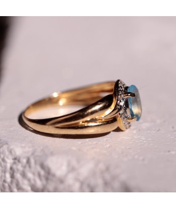 Bague pierre bleu ciel l'évolution des habitudes 