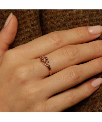 Bague ancienne diamants rubis shop