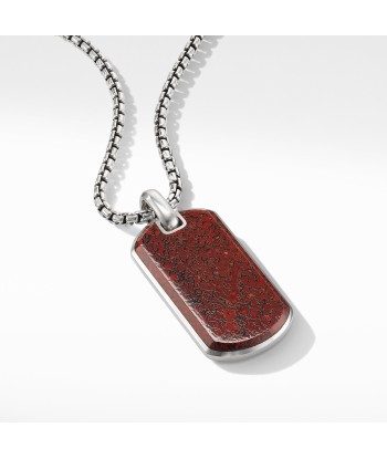 Men's Streamline Tag with Red Agate solde