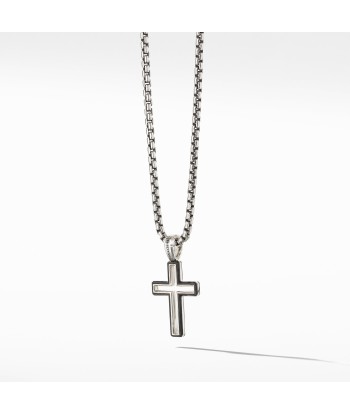 David Yurman Men's Forged Carbon Cross Pendant 24MM Les magasins à Paris et en Île-de-France