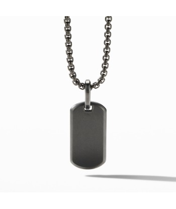 David Yurman Gents Streamline Tag in Black Titanium Pour