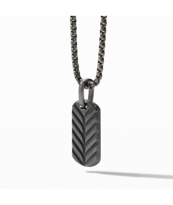 David Yurman Gents Streamline Tag in Black Titanium Pour