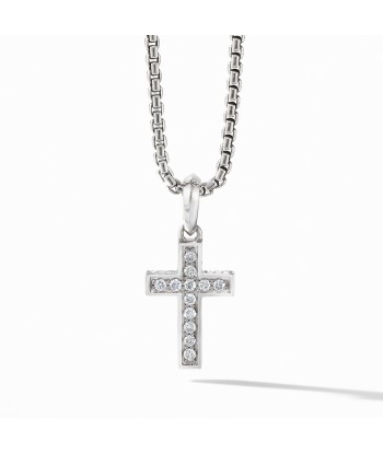 David Yurman Men's Cross Pendant with Pave Diamonds 23MM Voir les baskets