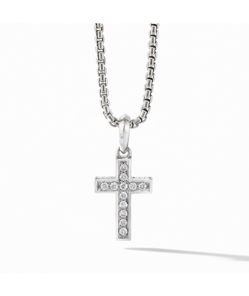 David Yurman Men's Cross Pendant with Pave Diamonds 23MM Voir les baskets