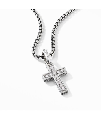 David Yurman Men's Cross Pendant with Pave Diamonds 23MM Voir les baskets