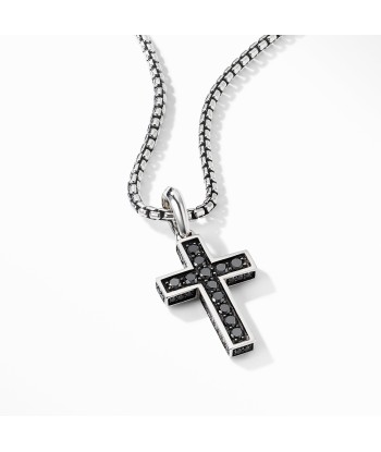 David Yurman Men's Cross Pendant with Pave Black Diamonds 28MM acheter