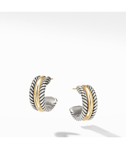 David Yurman Cable Collectibles Hoop Earrings with Gold Faites des économies