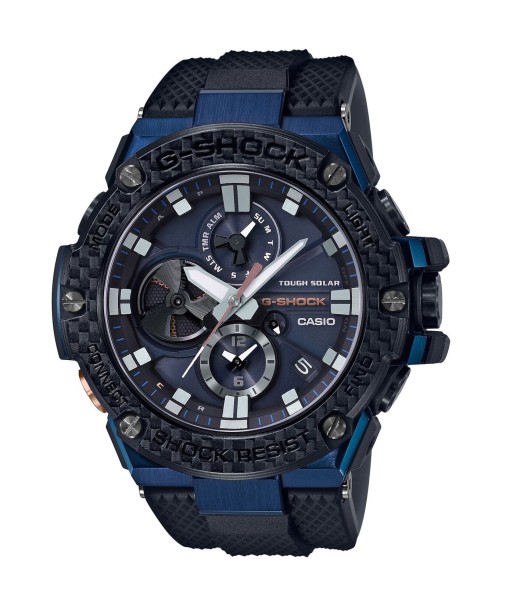 Casio G-Shock G-Steel Blue Rose Gold Solar Watch GSTB100XB-2A ou a consommer sur place