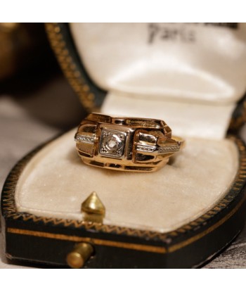 Bague tank géométrique diamant Les magasins à Paris et en Île-de-France