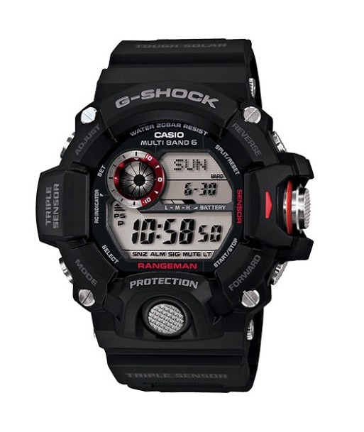 Casio G-Shock Black Master of G Series Rangeman Watch GW9400-1 les ctes