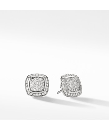 David Yurman Albion 11MM Earrings with Diamonds in Silver la livraison gratuite