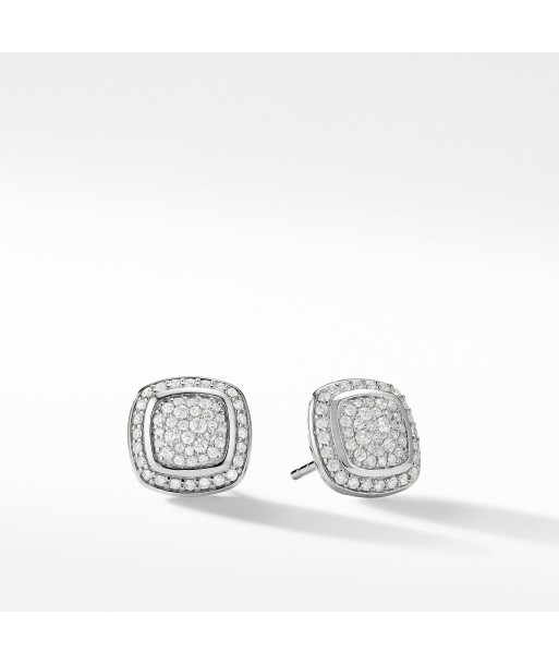 David Yurman Albion 11MM Earrings with Diamonds in Silver la livraison gratuite