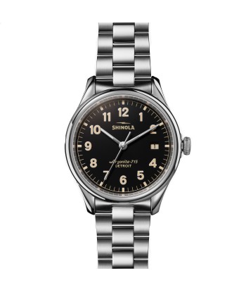 Shinola 38MM Vinton Black Dial Unisex Watch S0120141278 Jusqu'à 80% De Réduction