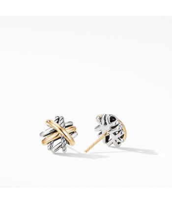 David Yurman Crossover Stud Earrings with 18K Yellow Gold acheter