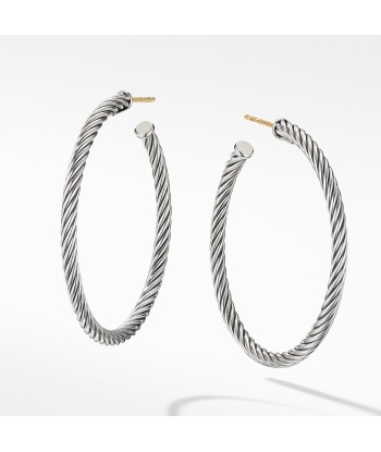 David Yurman Cable Hoop Earrings Medium livraison et retour toujours gratuits