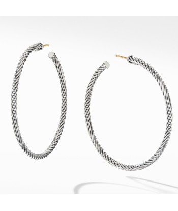 David Yurman Cable Hoop Earrings Large livraison et retour toujours gratuits