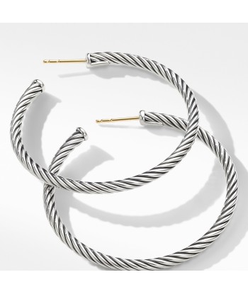 David Yurman Cable Hoop Earrings Medium livraison et retour toujours gratuits