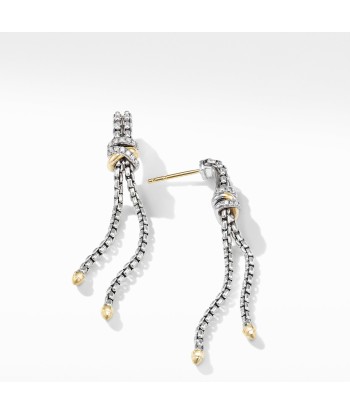 David Yurman Helena Chain Drop Earrings with 18K Yellow Gold and Diamonds une grave pollution 