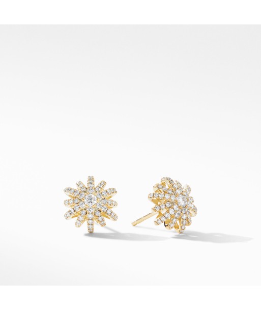 David Yurman Starburst Small Stud Earrings in 18K Yellow Gold with Pave Diamonds sélection de produits