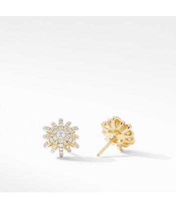 David Yurman Starburst Small Stud Earrings in 18K Yellow Gold with Pave Diamonds sélection de produits