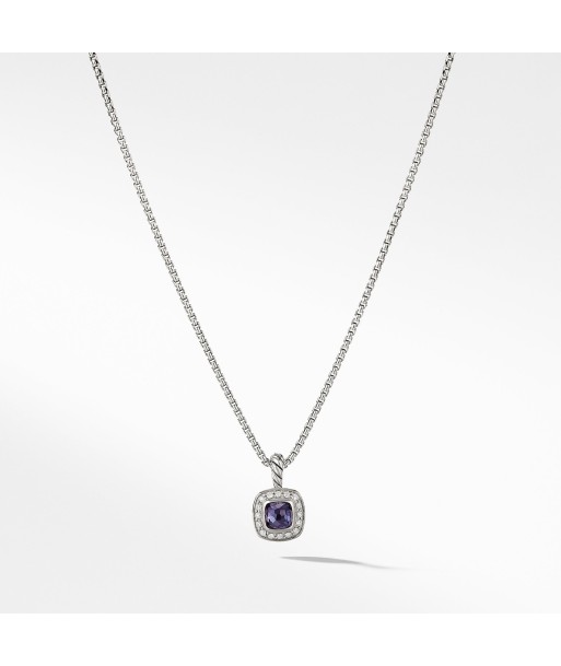 David Yurman Albion Kids Necklace with Black Orchid and Diamonds, 4mm Fin de série