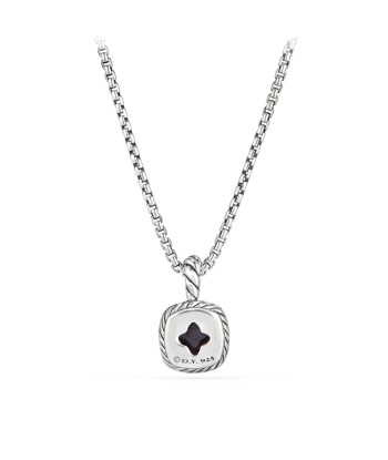 David Yurman Albion Kids Necklace with Black Orchid and Diamonds, 4mm Fin de série