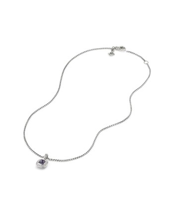 David Yurman Albion Kids Necklace with Black Orchid and Diamonds, 4mm Fin de série