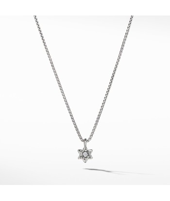 David Yurman Cable Collectibles Kids Star of David Necklace with Diamonds français