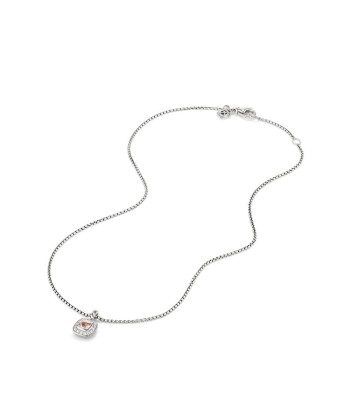 David Yurman Albion Kids Necklace with Morganite and Diamonds, 4mm pas cheres