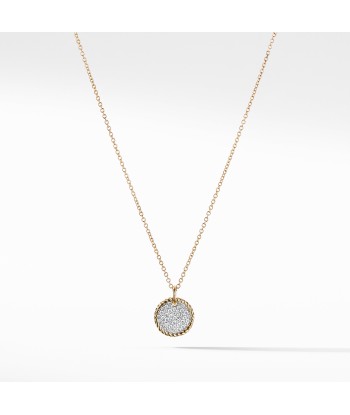 David Yurman Cable Collectibles Pave Charm with Diamonds in Gold Dans la société mordern